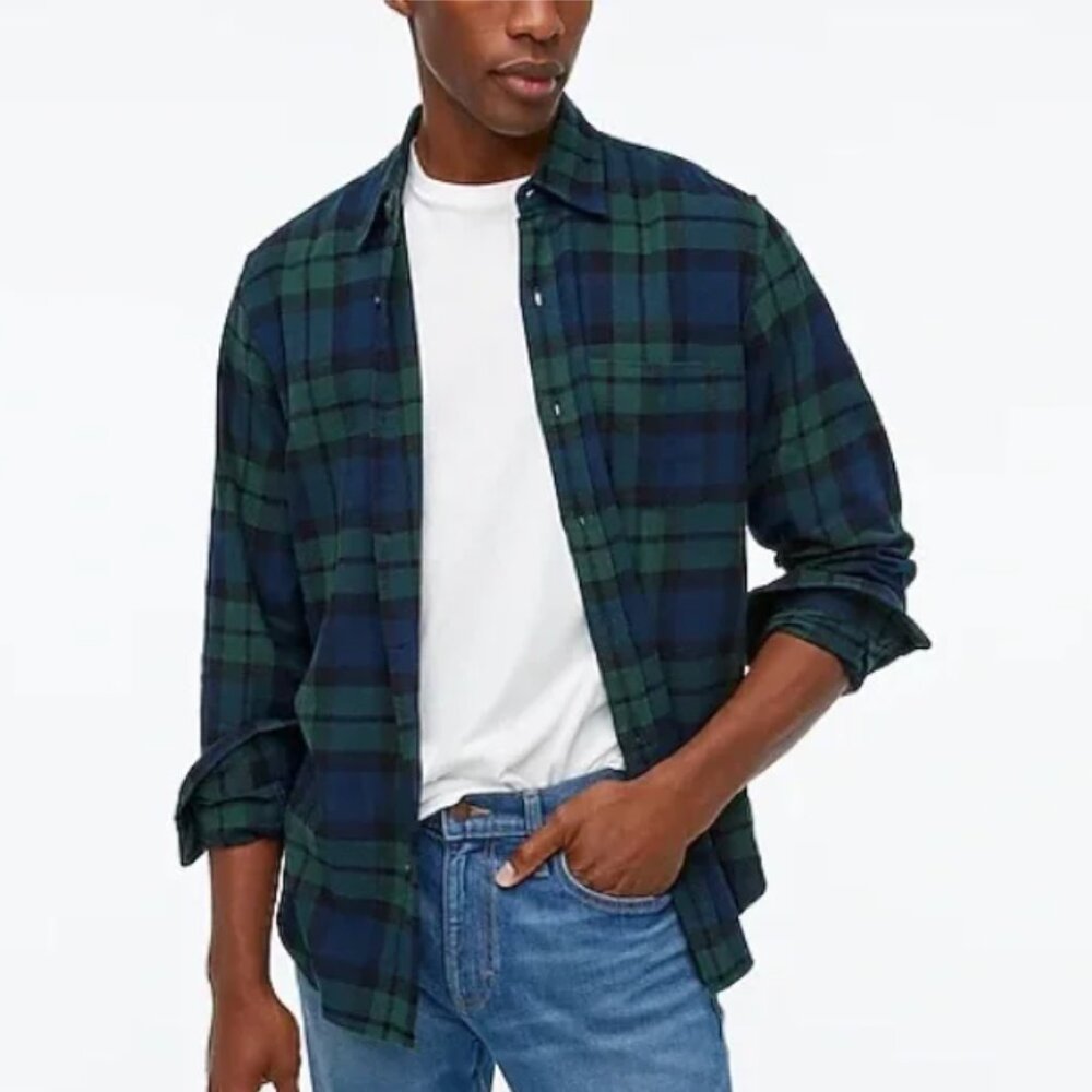 NWOT J.Crew Slim Fit Flannel Shirt